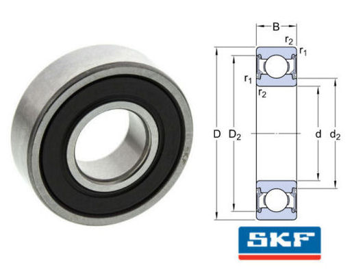 NEW IN BOX SKF W61804-2RS1 W618042RS1 